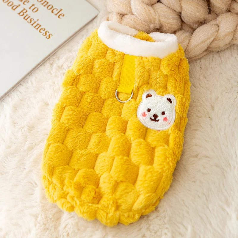 Winter Warm Cat Clothes Sweater with Buckle