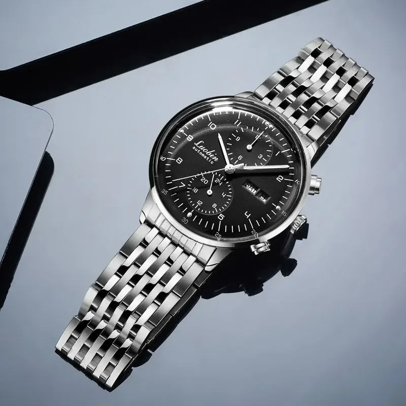 Stainless Steel Waterproof Business Men's Automatic Wristwatch