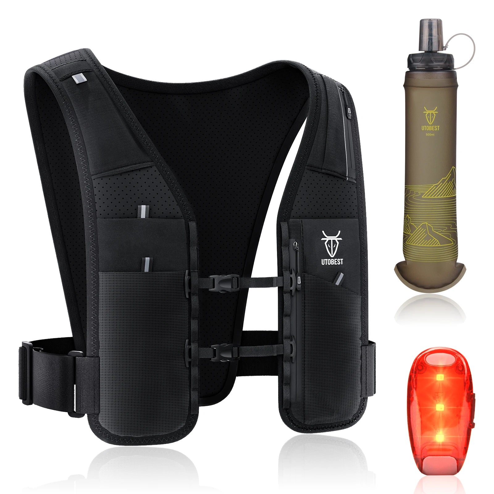 UTOBEST UTR113 Hydration Vest – Reflective & Adjustable for Outdoor Sports