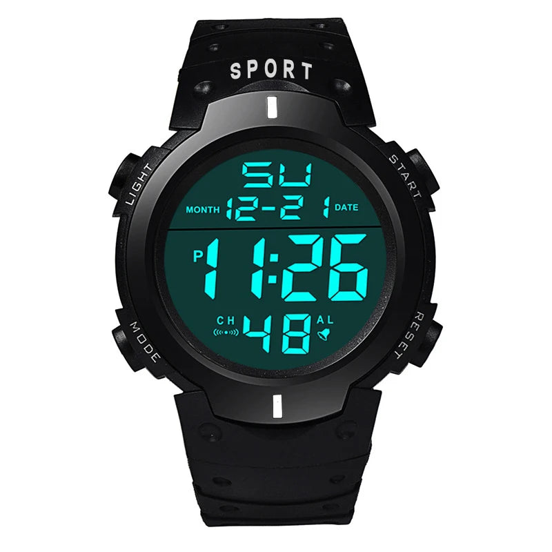 Men Waterproof  Multifunction Electronic Watch