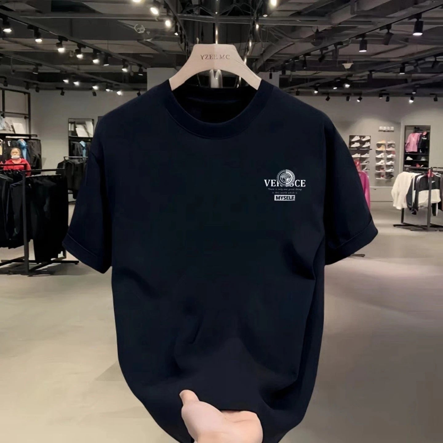 Trendy Printed  Luxury Cotton Short-sleeved T-shirt