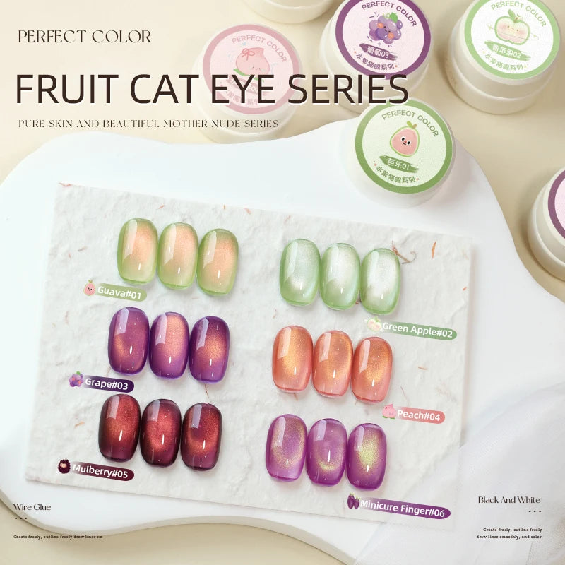 Fruit Cat Eye Gel Nail Polish