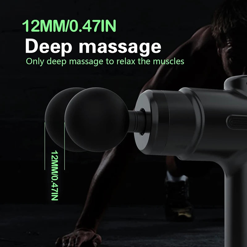 Electric Deep Tissue Massage Gun – 8 Attachments for Full-Body Muscle Relaxation, Sports & Fitness