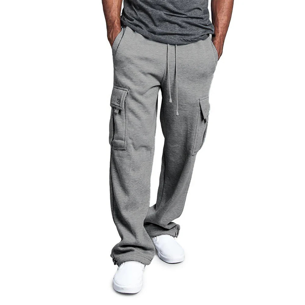 Men’s Loose Straight-Fit Jogger Sweatpants