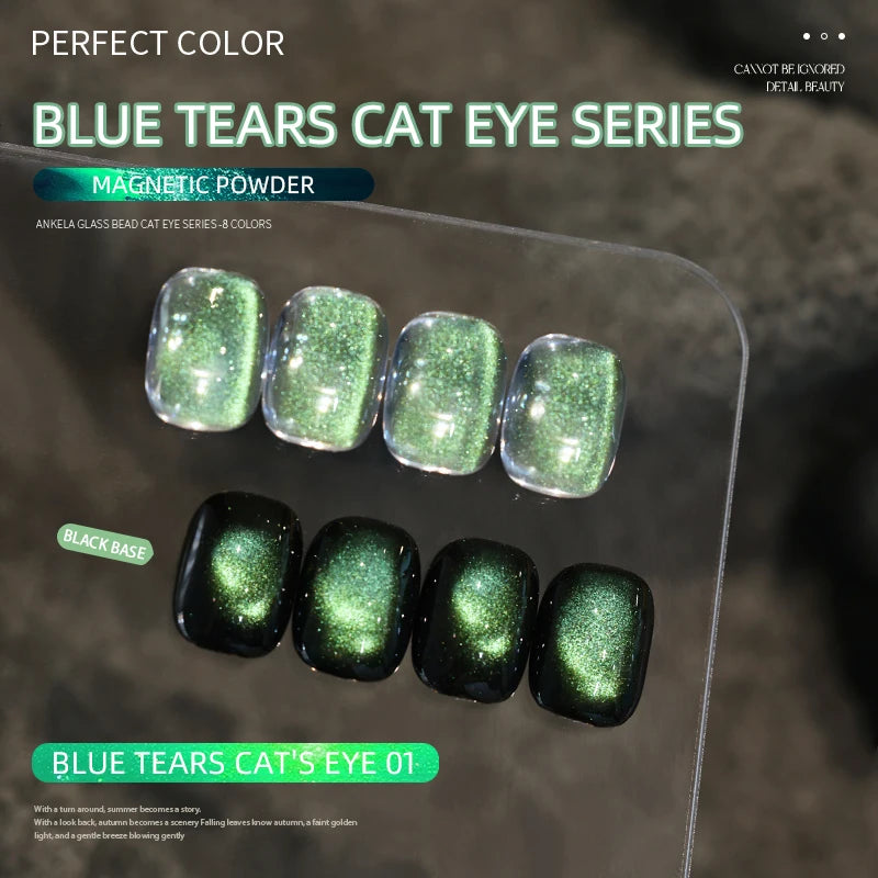 Cat Eye, 3 Colors Unique Blue Color And Magnetic Powder