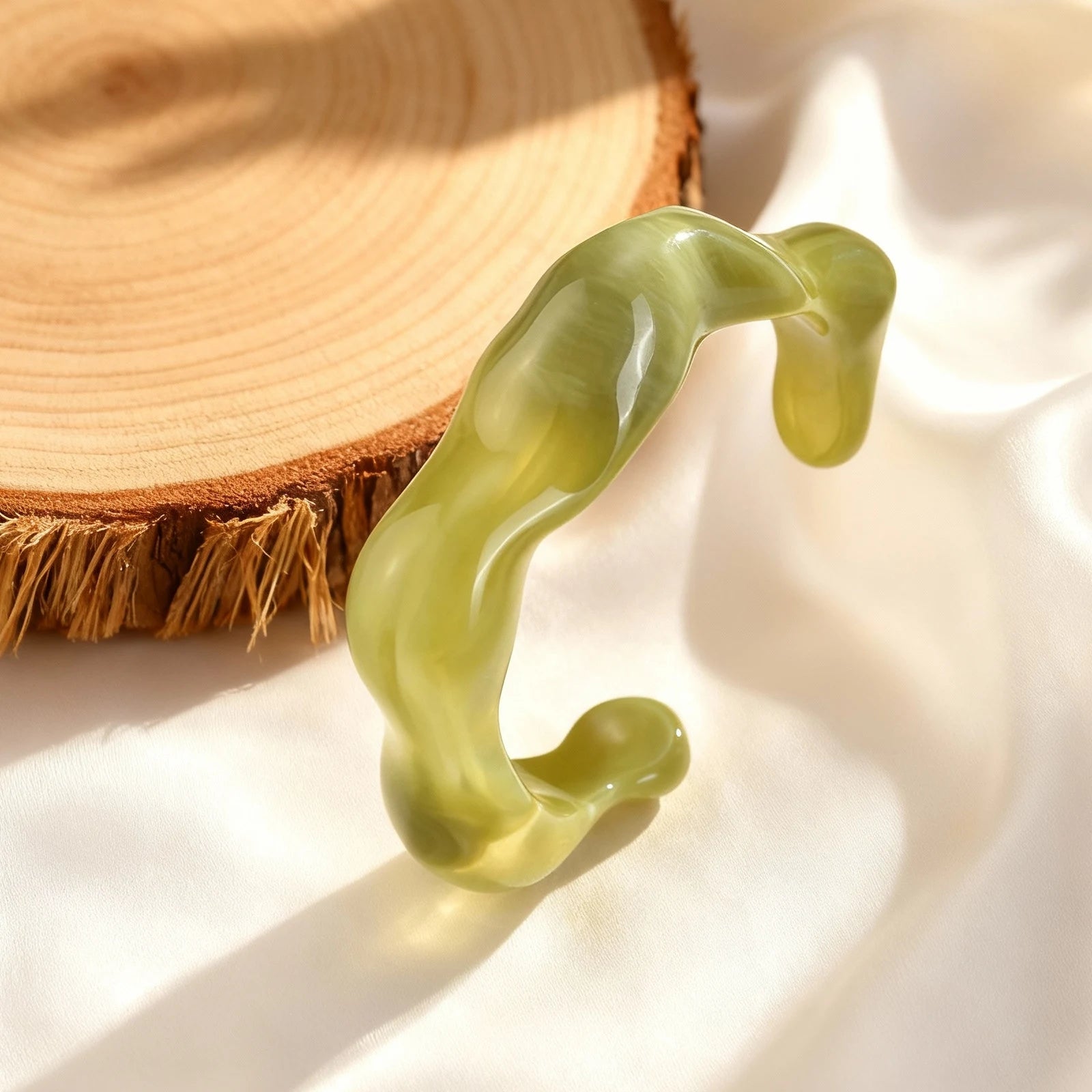 Trendy Irregular Geometric Open Cuff Bracelet