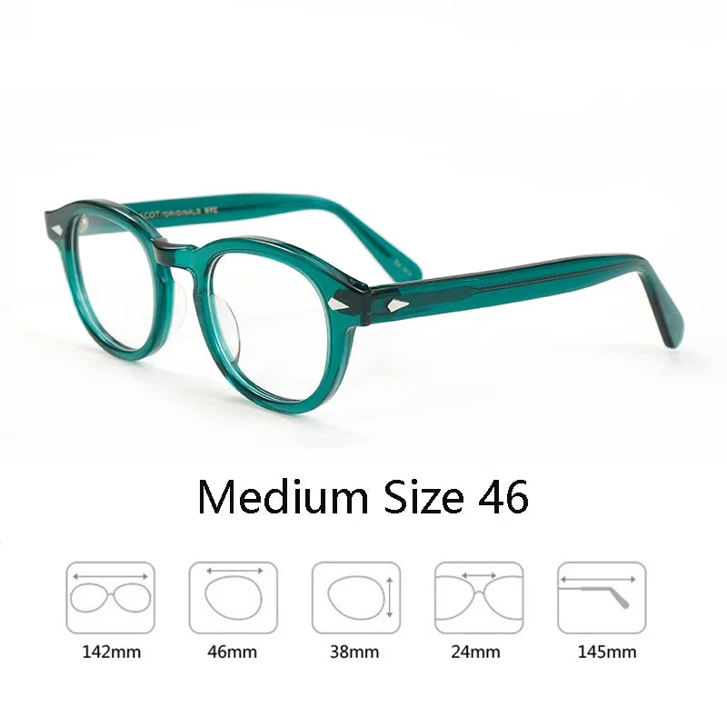 Johnny Depp Style Men's  Glasses Transparent Lens