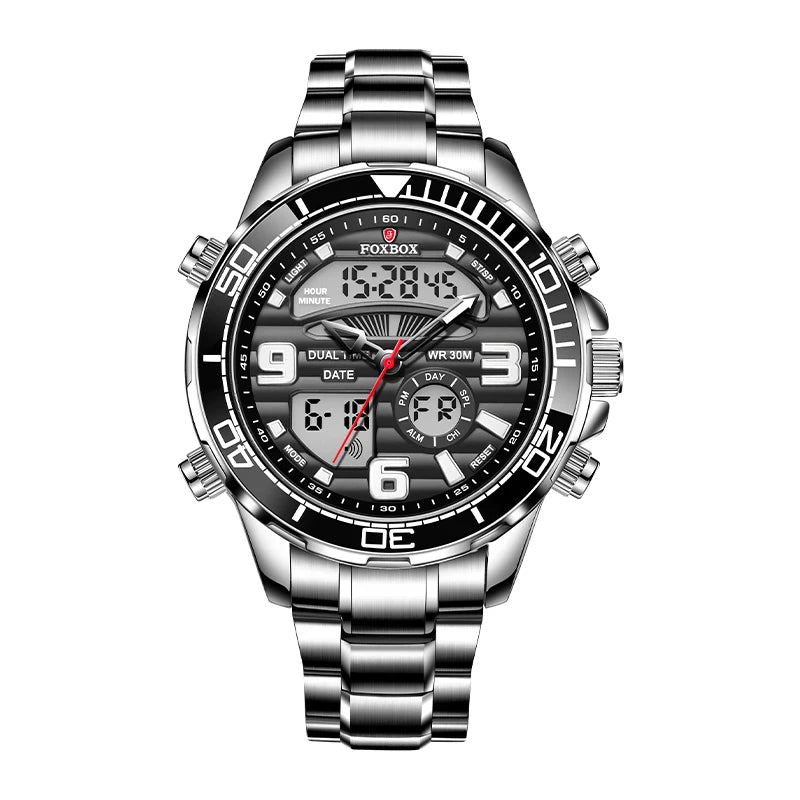 Top Brand  Luxury Waterproof  Digital Mens Watches Clock+Box