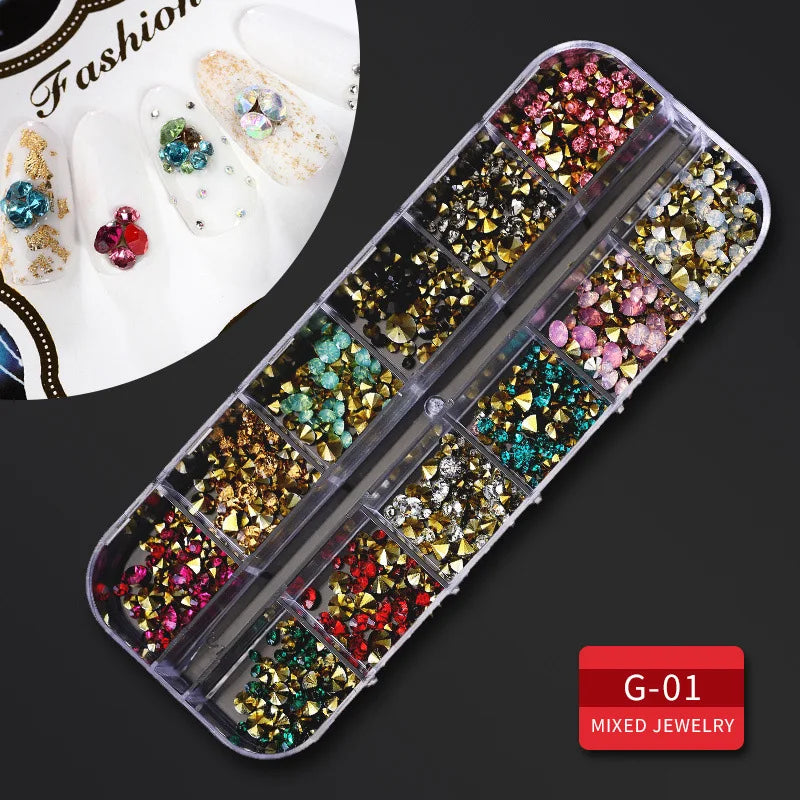 Nail art glitter Crystal & gems decoration accessories