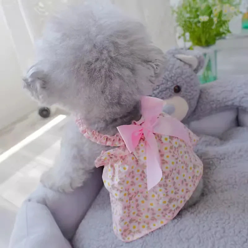 Summer Cotton Pets Suspender Dresses