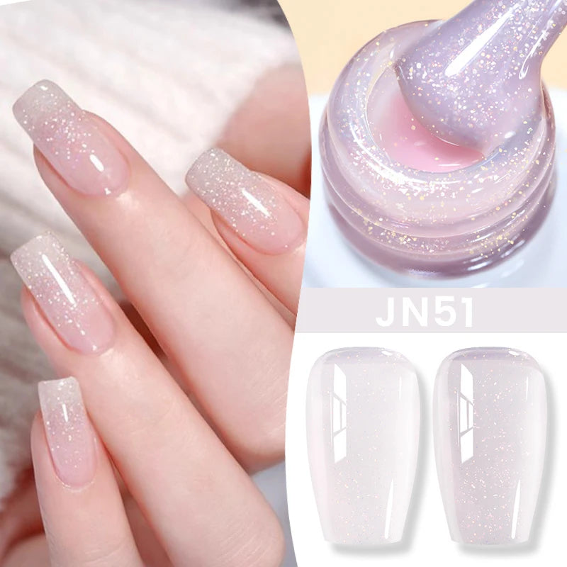 BORN PRETTY 10ml Jelly Nude Gel Nail Polish 50 Colors