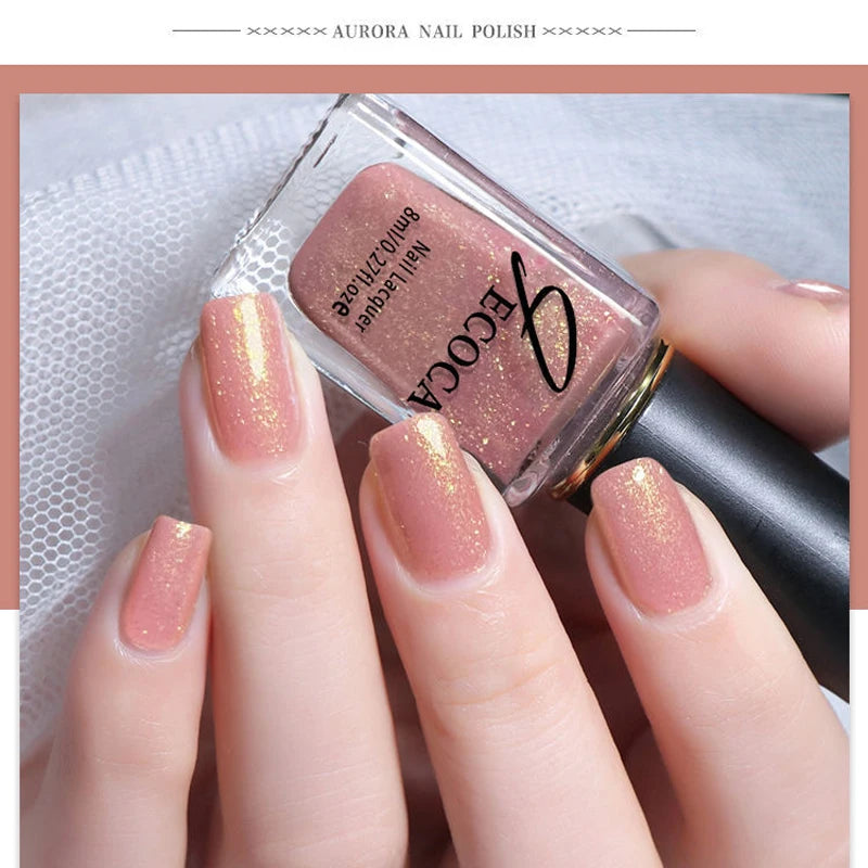 Laser Glitter Nail Polish Rainbow 8ml