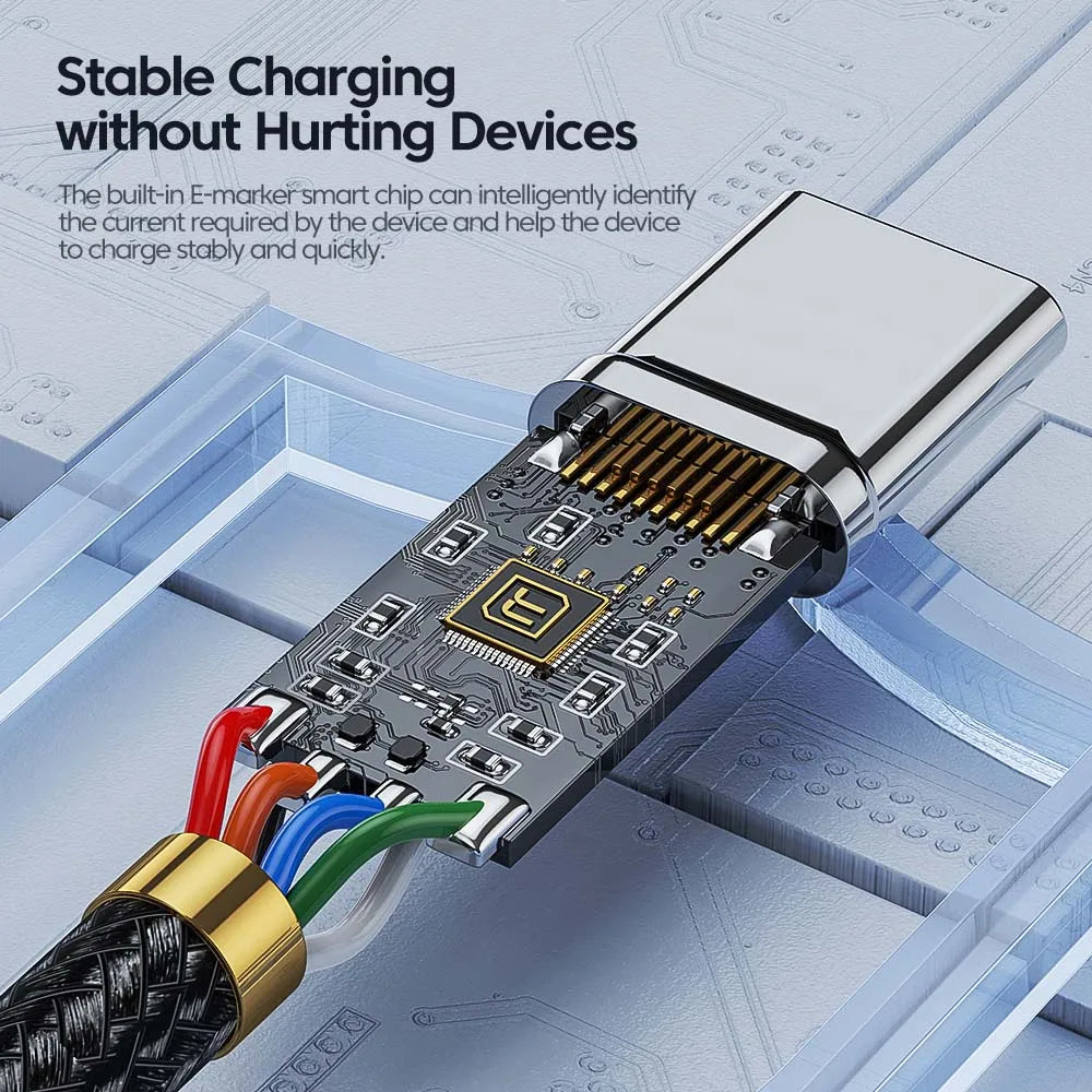 Toocki 100W Type C to USB C Cable PD Quick Charge 4.0
