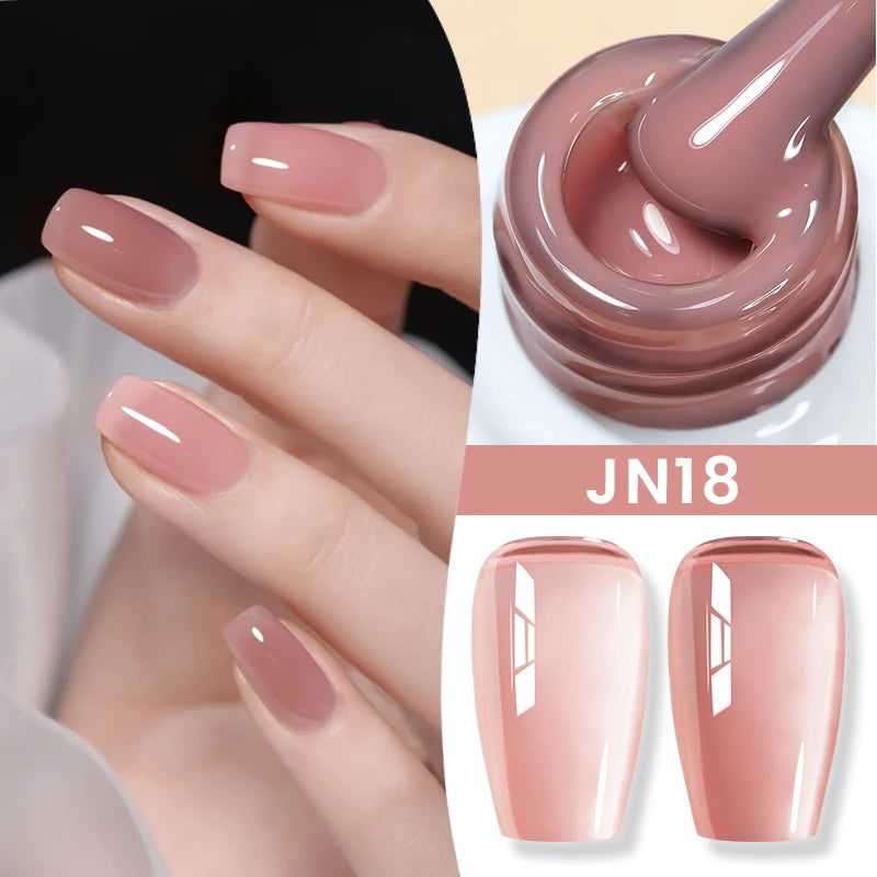 BORN PRETTY 10ml Jelly Nude Gel Nail Polish 50 Colors
