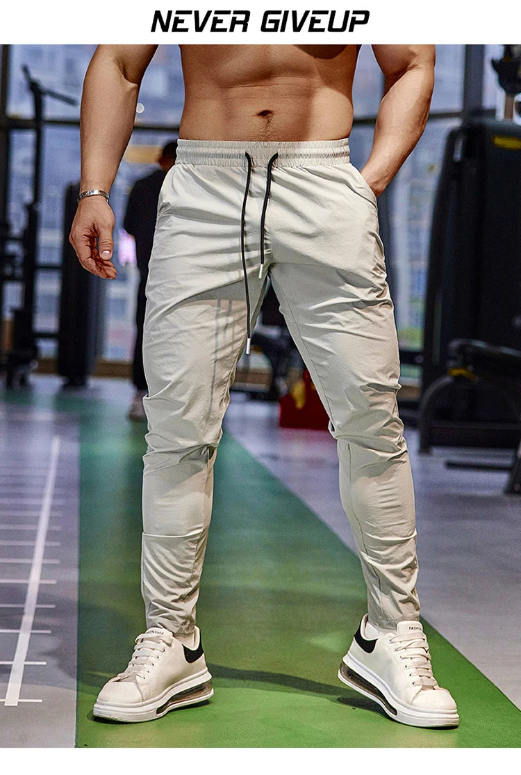 Mens Gym Pants Quick-Drying
