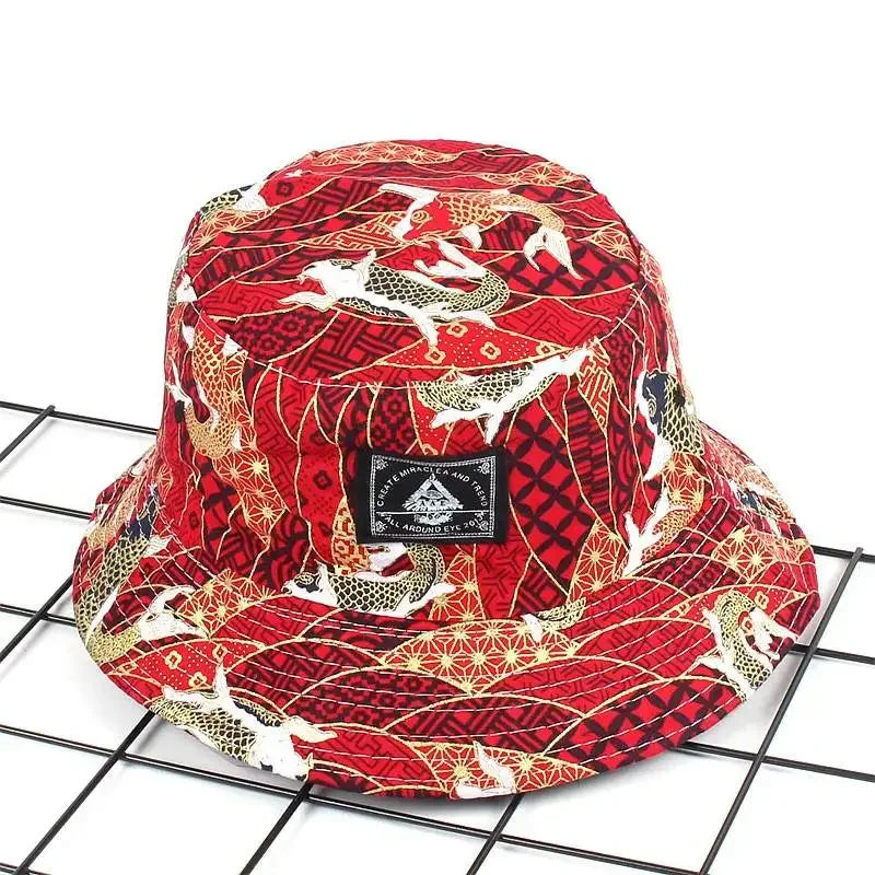 5 Style Cotton Print Bucket Hat