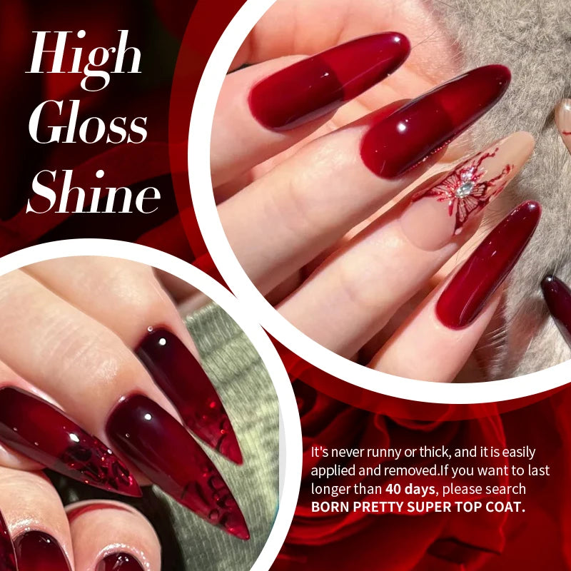 BORN PRETTY 10ml Jelly Nude Gel Nail Polish 50 Colors