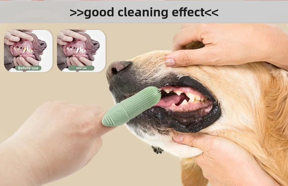 Dog Toothbrush, 360° Cleaning.