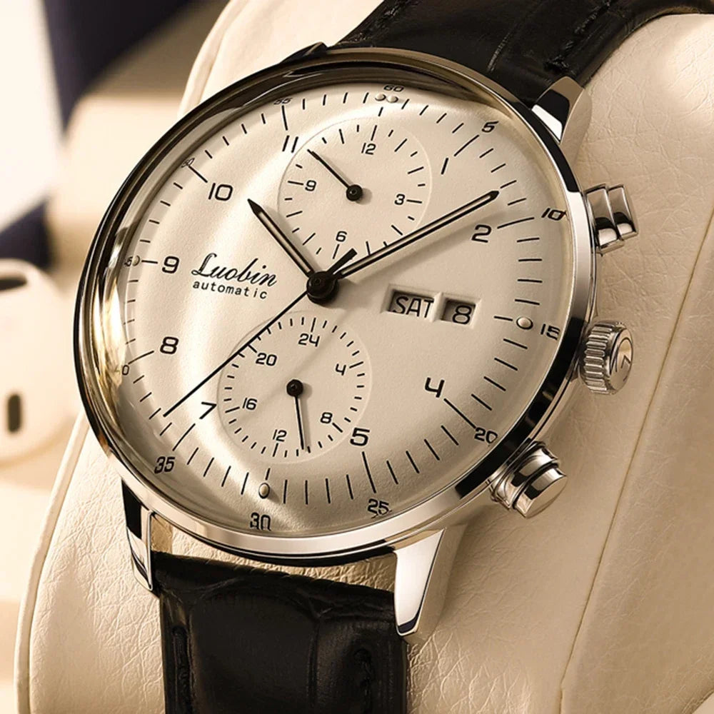 Stainless Steel Waterproof Business Men's Automatic Wristwatch