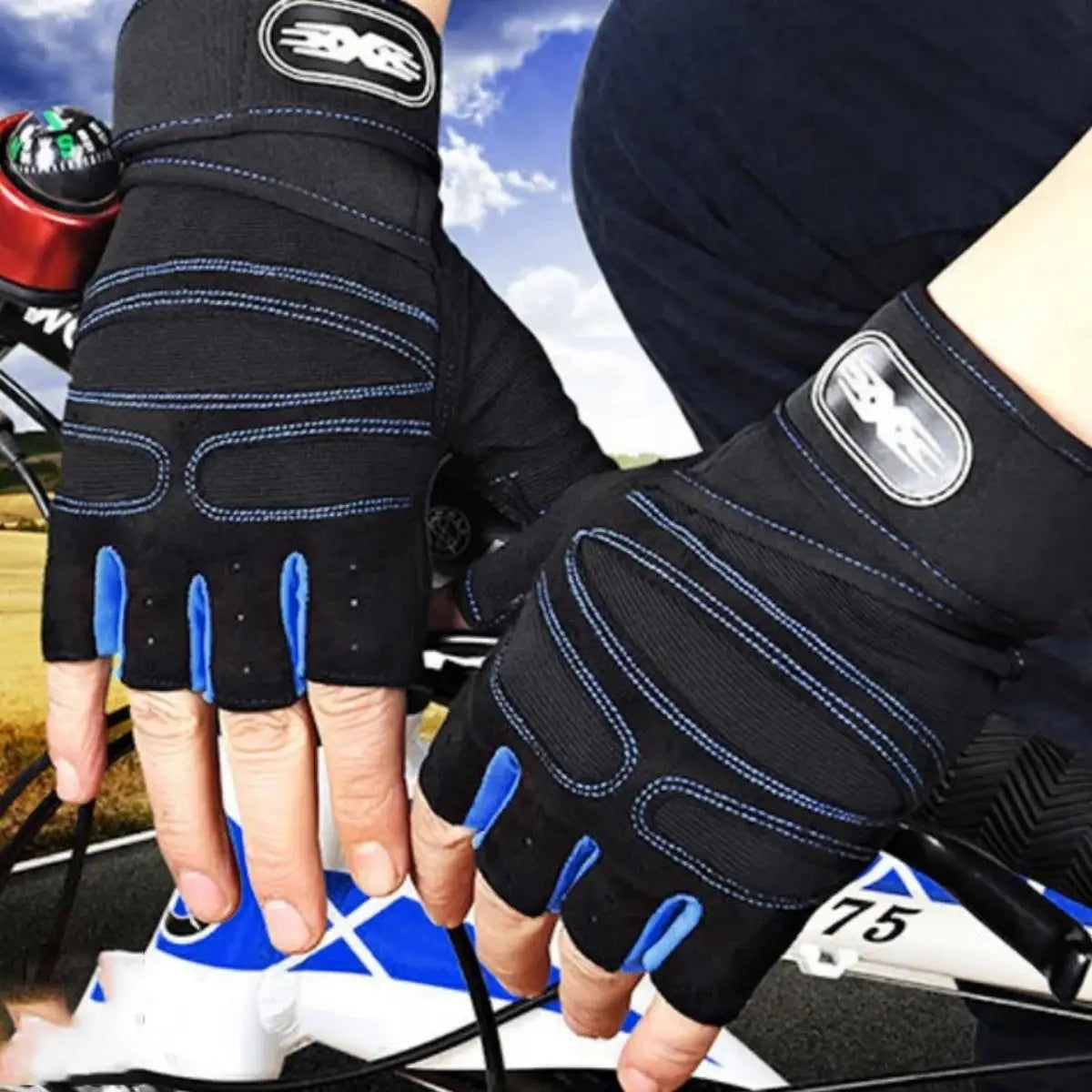 Shockproof Gym Gloves with Wrist Support (Fitness & Training)