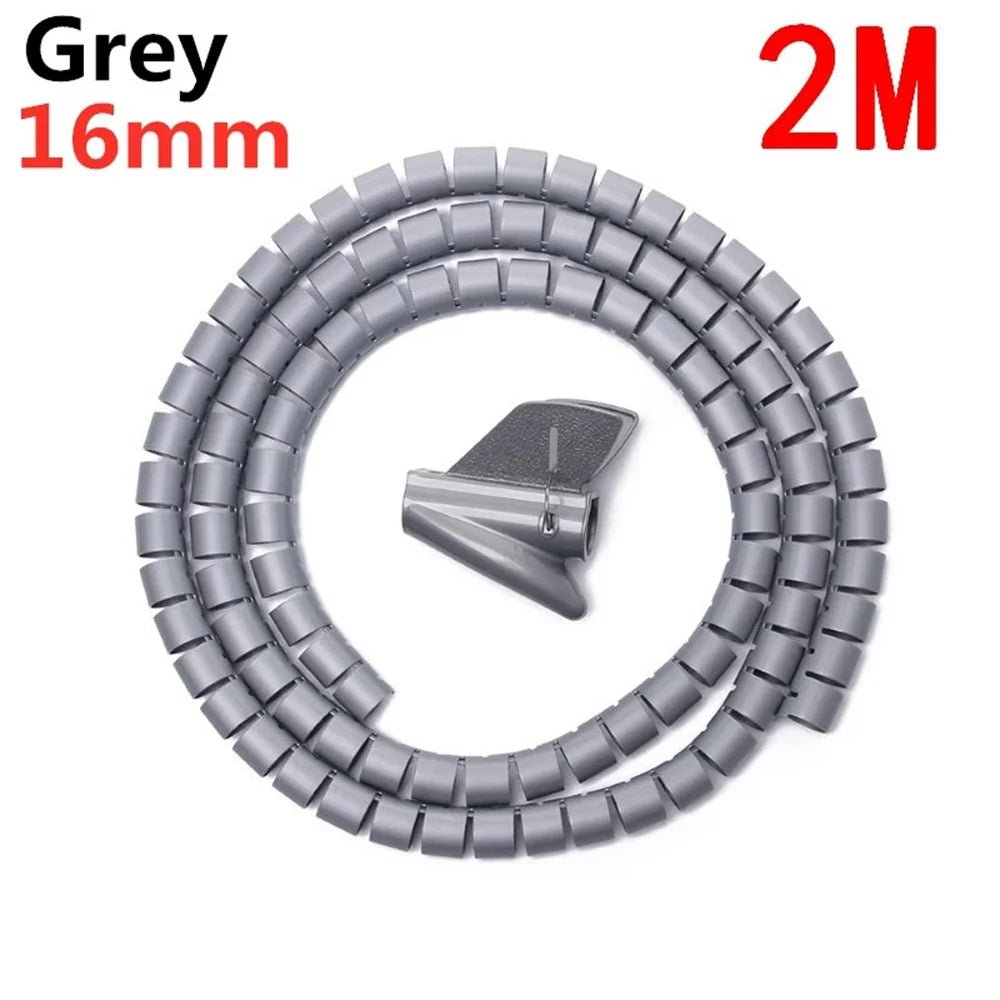 2M Flexible Spiral Cable Protector