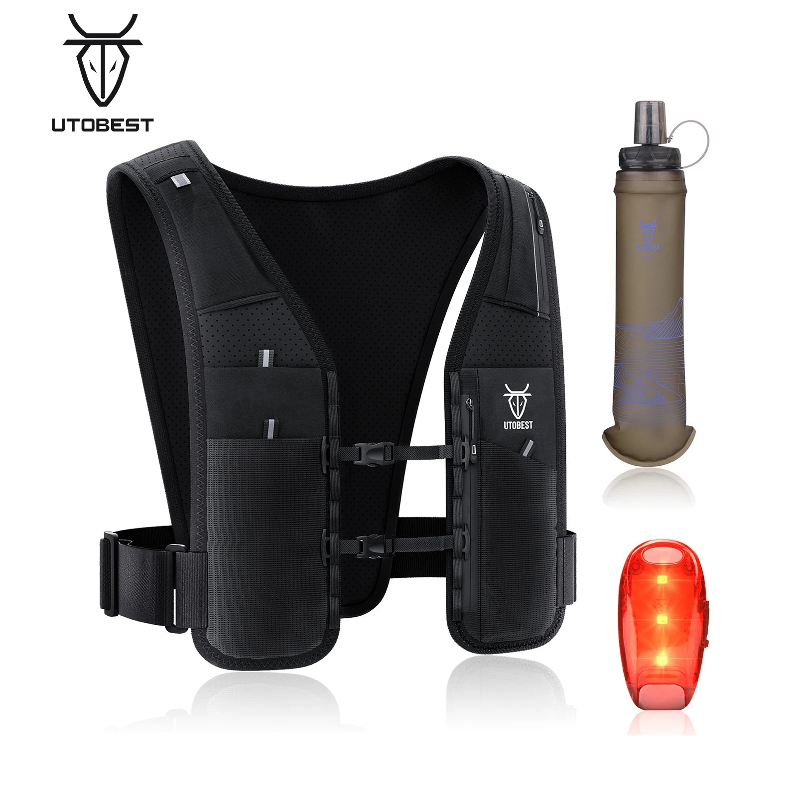 UTOBEST UTR113 Hydration Vest – Reflective & Adjustable for Outdoor Sports
