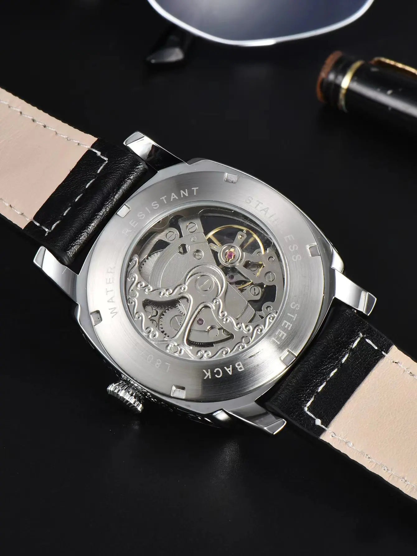 LONGLUX automatic waterproof retro style mens watch