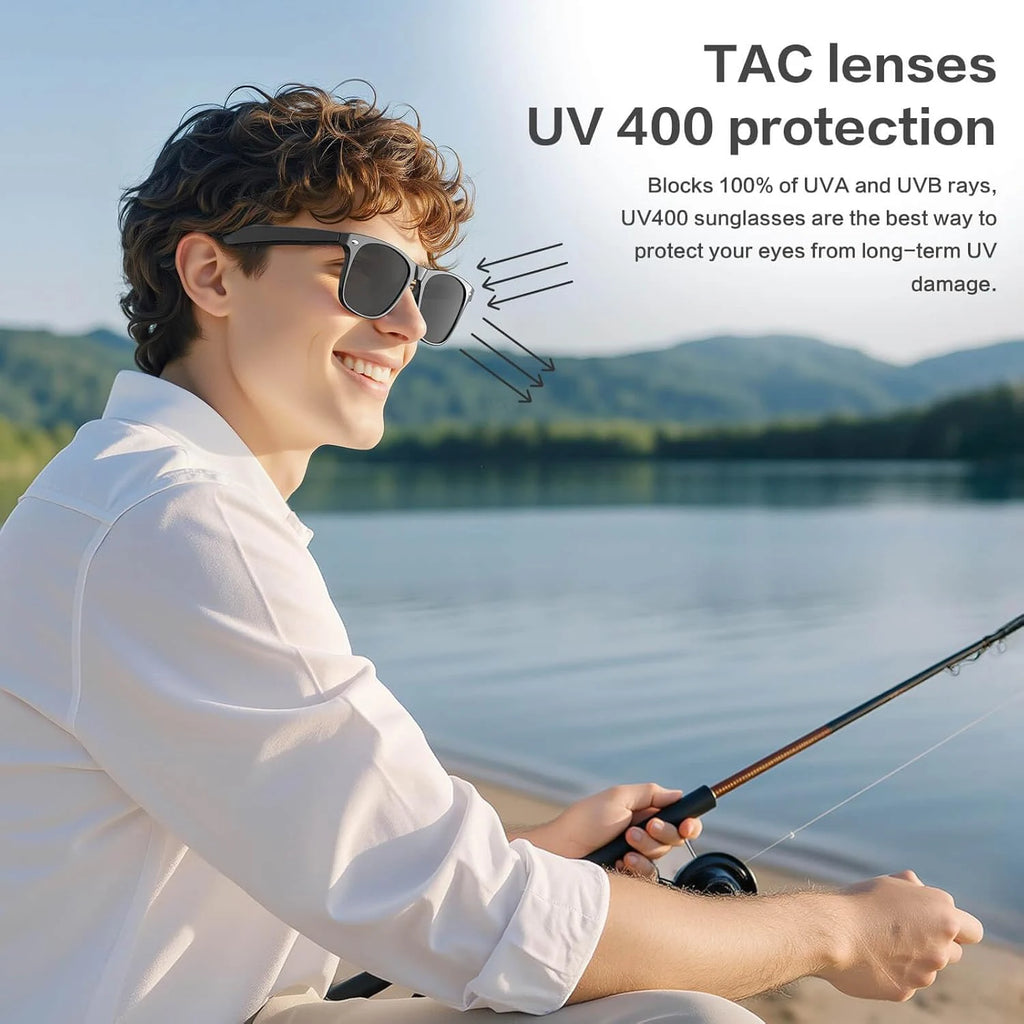 800W AI Camera Smart Glasses – Translation, Photo/Video, Waterproof, Calls, Color-Changing