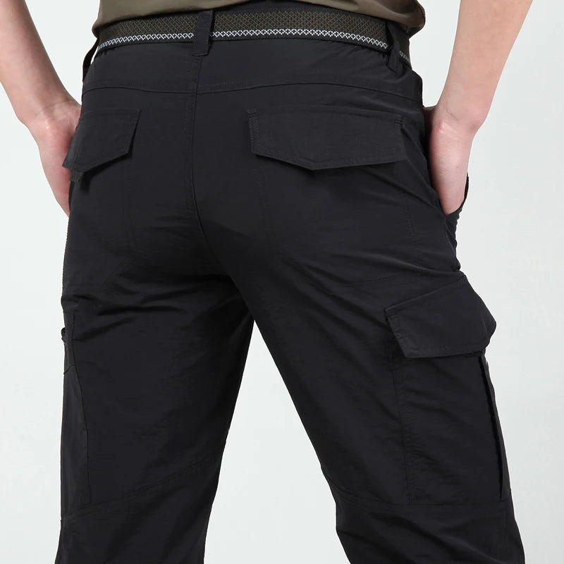 Outdoor Waterproof Tactical Belt Mens Quick Dry Trousers