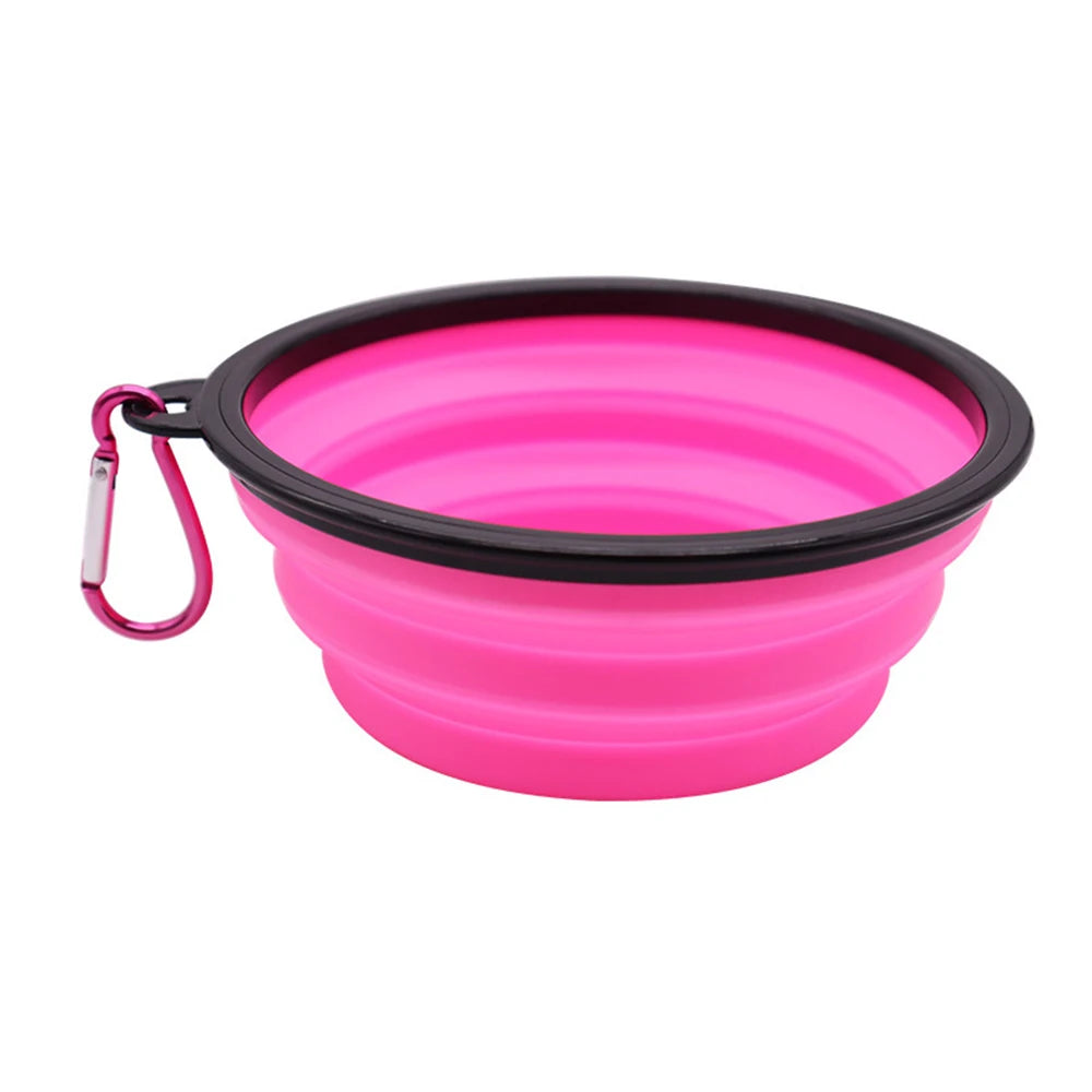 Outdoor Portable Pet Folding Silicone  Bowl