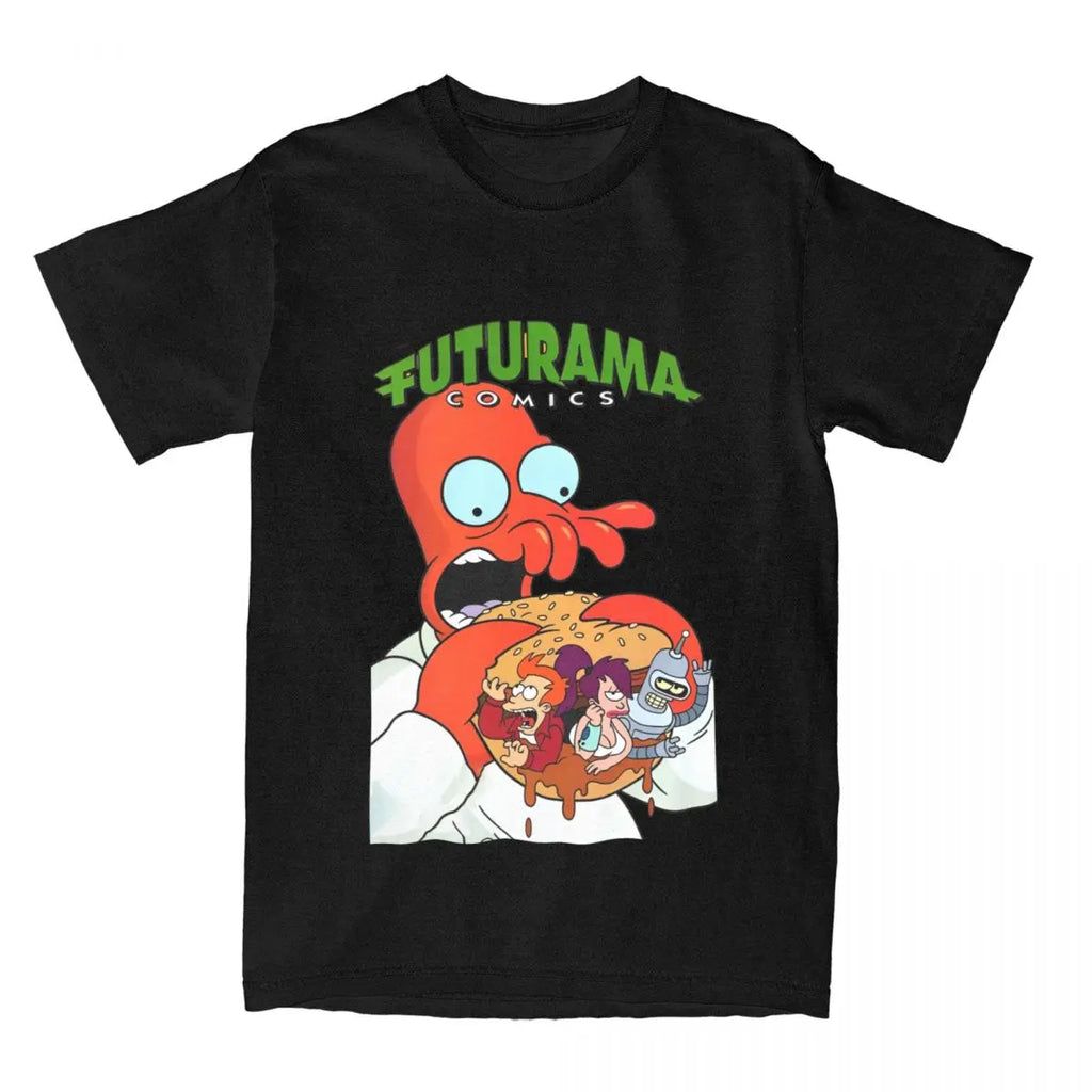 Unisex Futuramas Comics T Shirts 100% Cotton