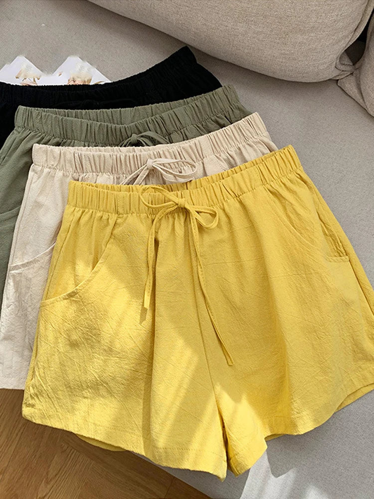 Casual Women's Gym Shorts High Waisted