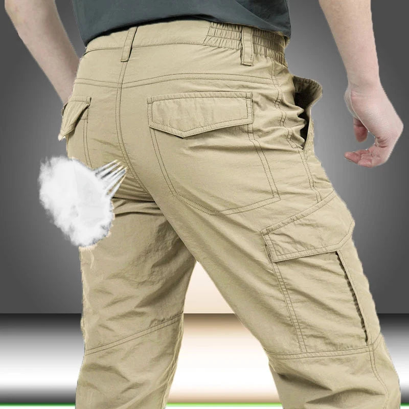 Outdoor Waterproof Tactical Belt Mens Quick Dry Trousers