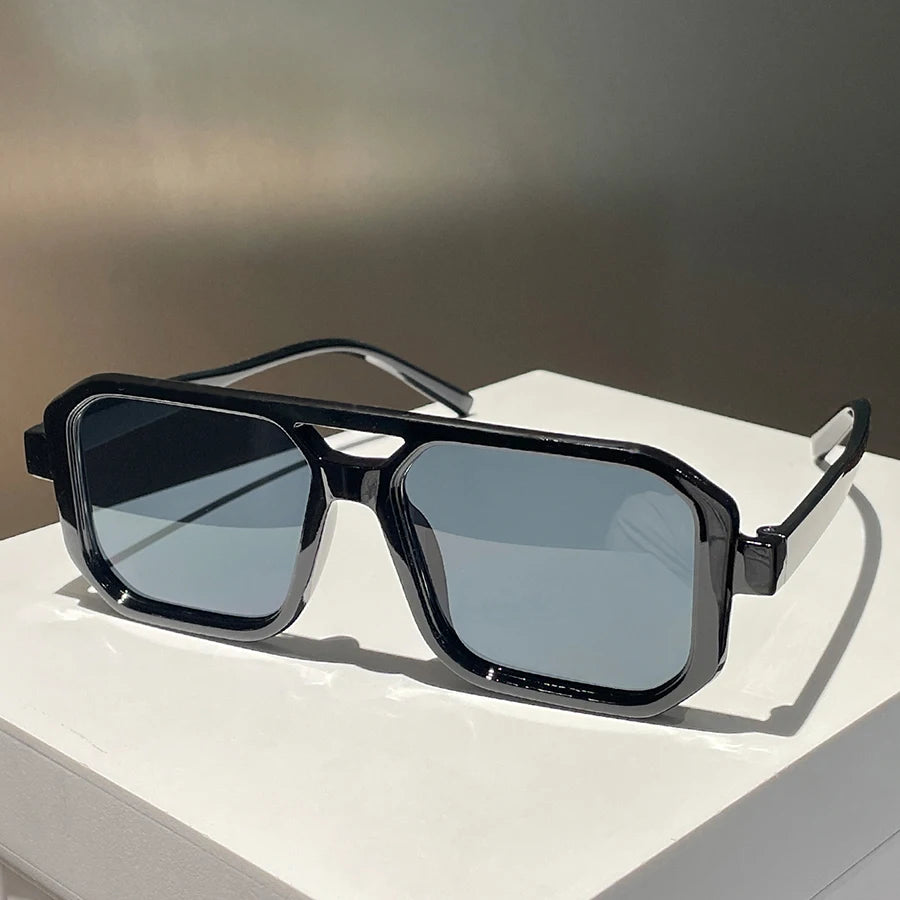 1pc Unisex Square Retro Sunglasses