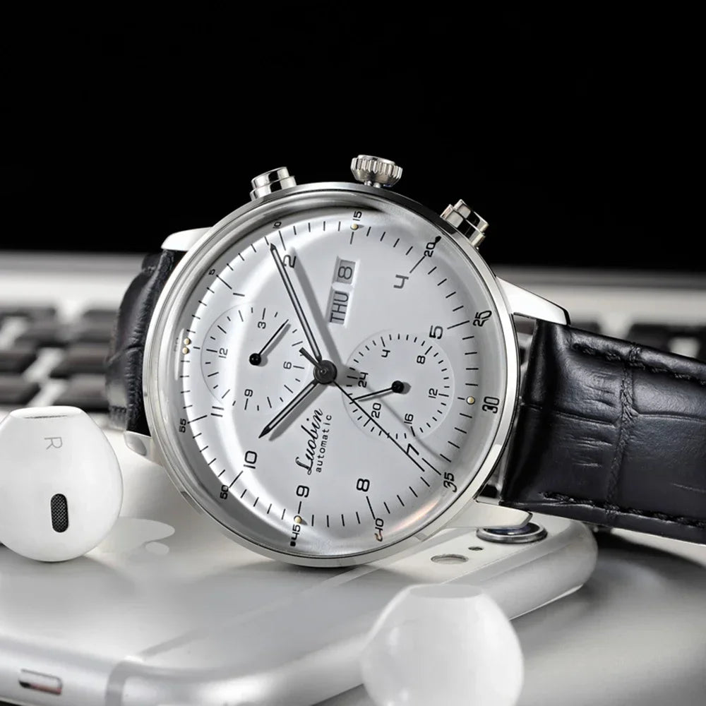Stainless Steel Waterproof Business Men's Automatic Wristwatch