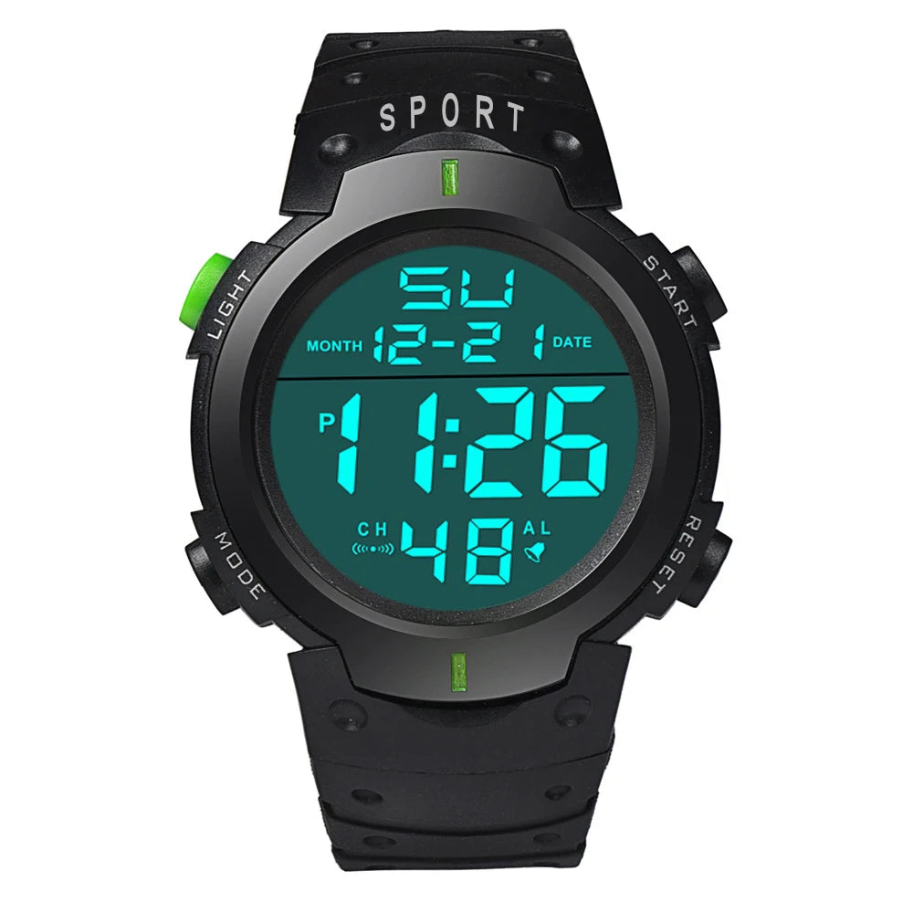 Men Waterproof  Multifunction Electronic Watch