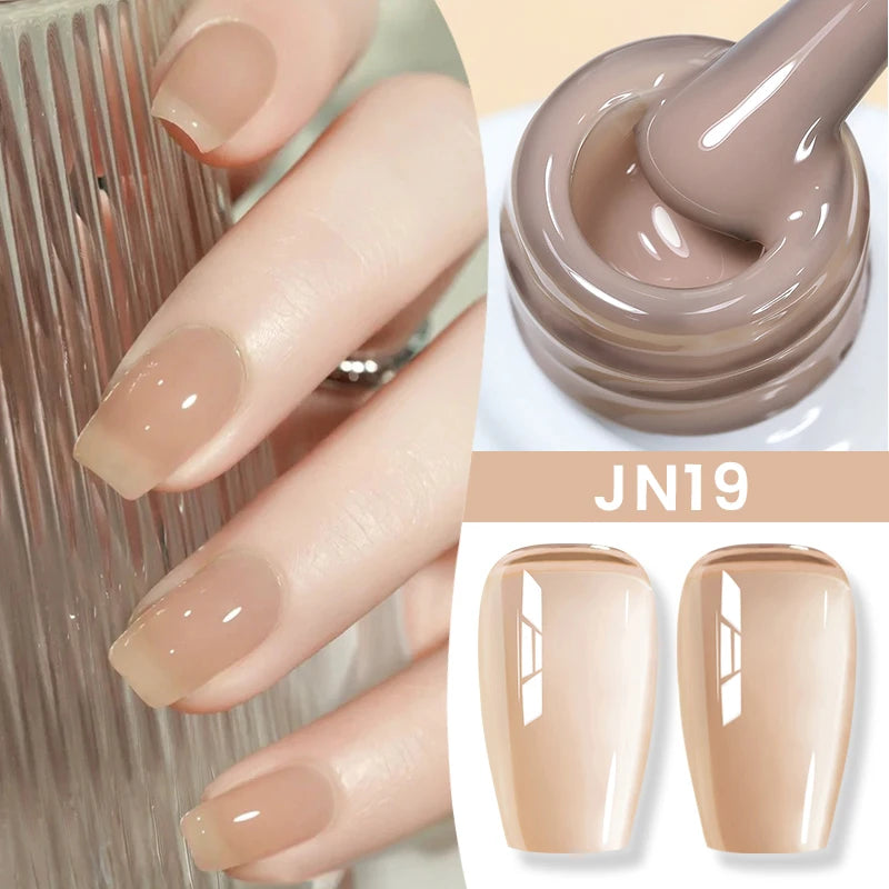 BORN PRETTY 10ml Jelly Nude Gel Nail Polish 50 Colors