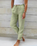 Casual Cotton Linen Woman's Pants