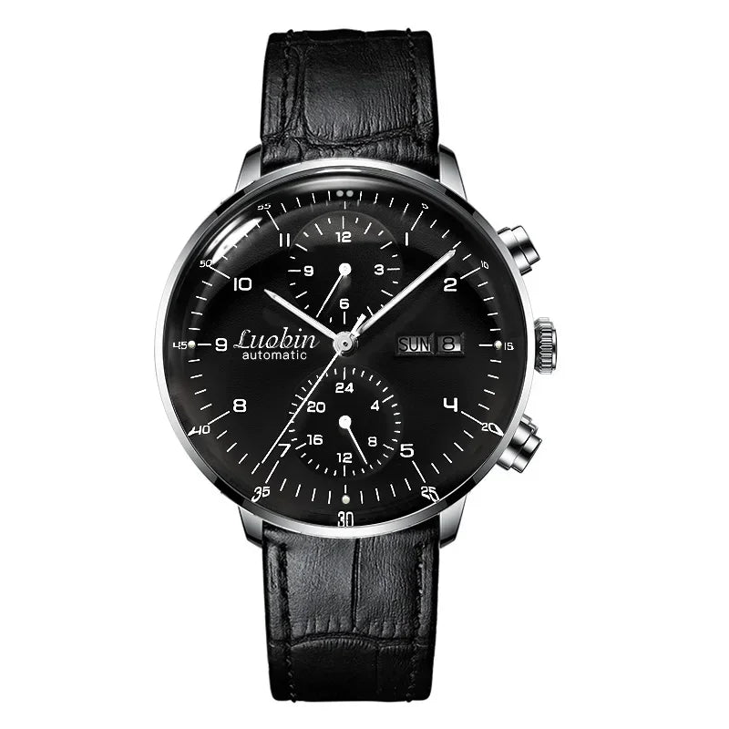 Stainless Steel Waterproof Business Men's Automatic Wristwatch