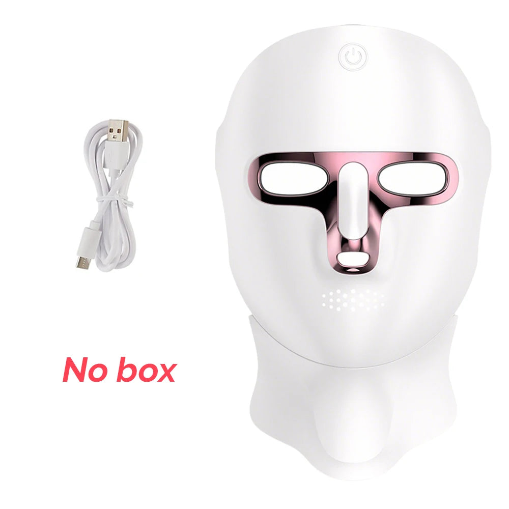 7 Colors LED Lifting Rechargeable Face Neck Mask