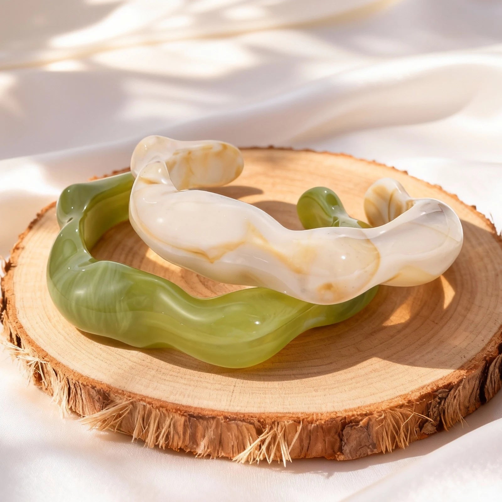 Trendy Irregular Geometric Open Cuff Bracelet