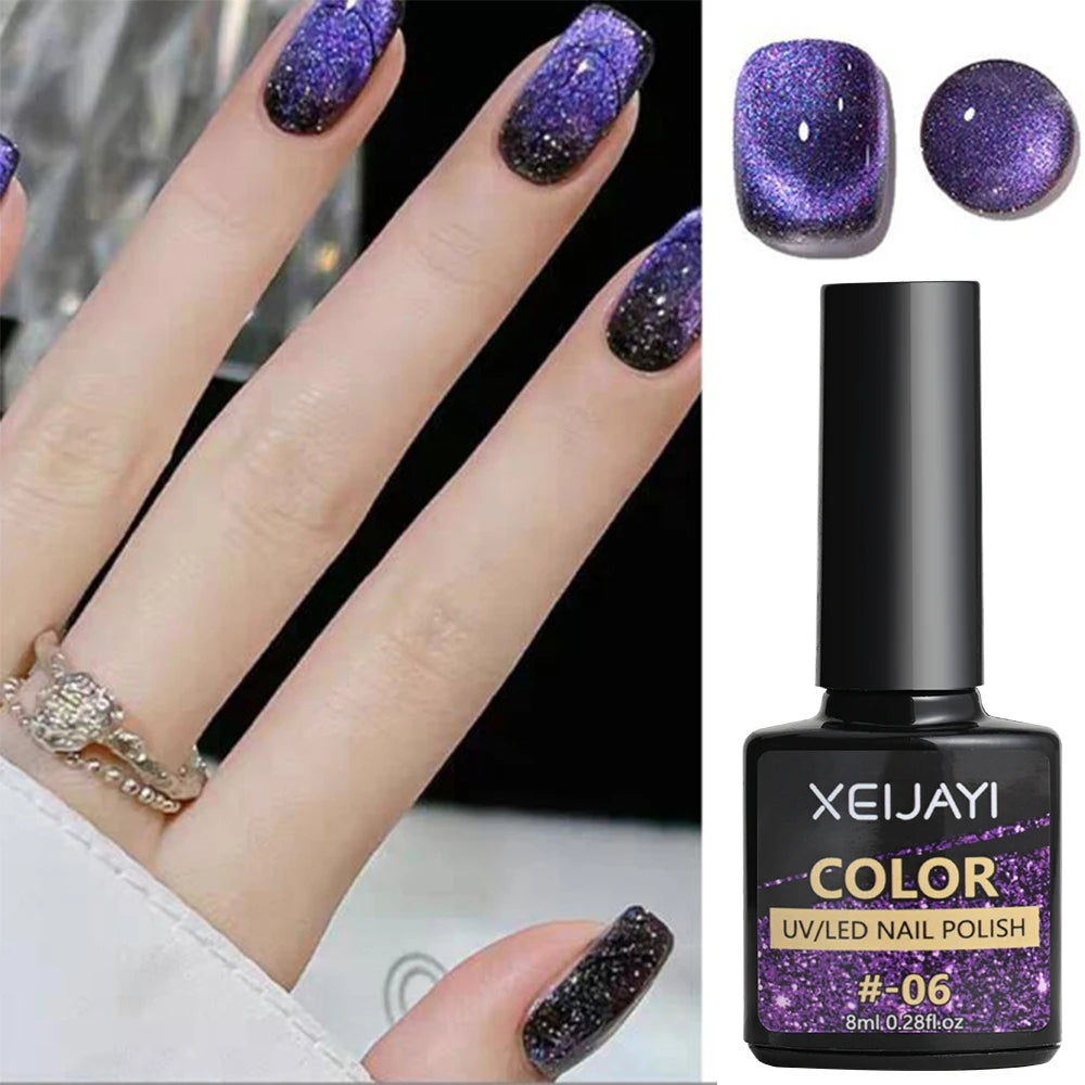 8ml Cat Eye Nail Magnetic Gel Polish Galaxy Effect