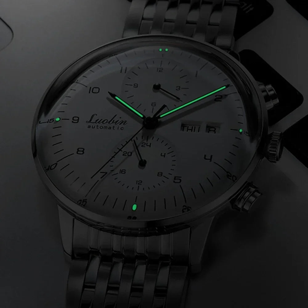 Stainless Steel Waterproof Business Men's Automatic Wristwatch