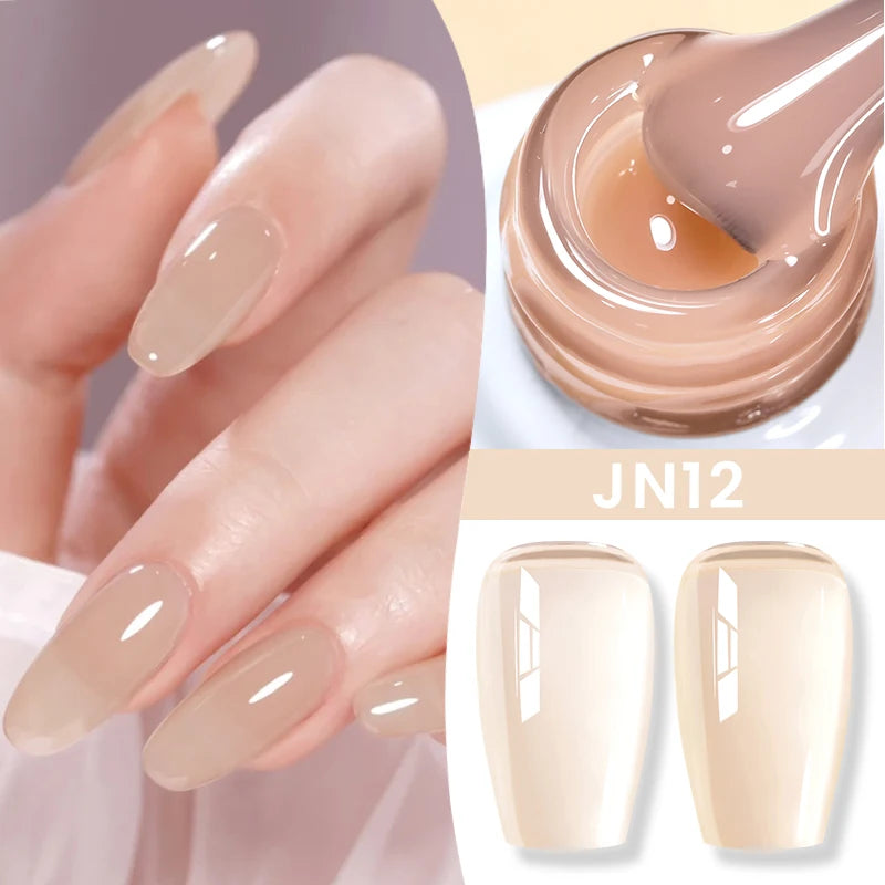 BORN PRETTY 10ml Jelly Nude Gel Nail Polish 50 Colors
