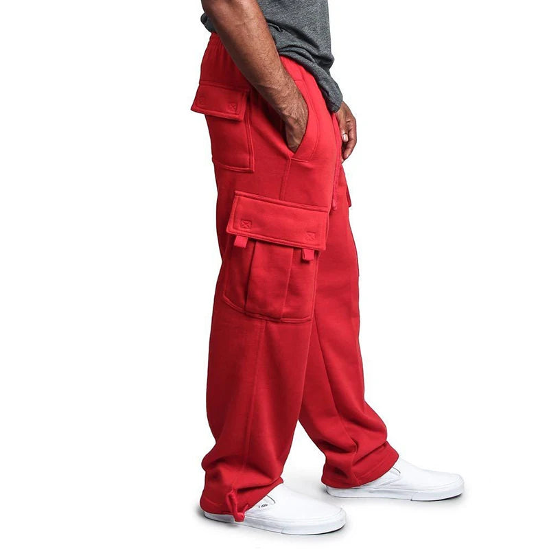 Men’s Loose Straight-Fit Jogger Sweatpants