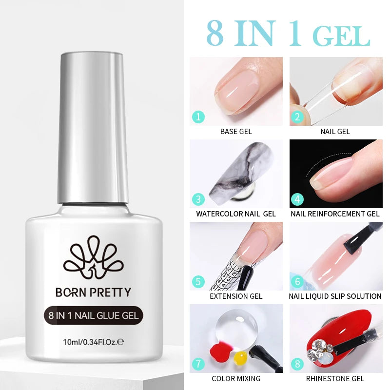 BORN PRETTY 10ml Jelly Nude Gel Nail Polish 50 Colors