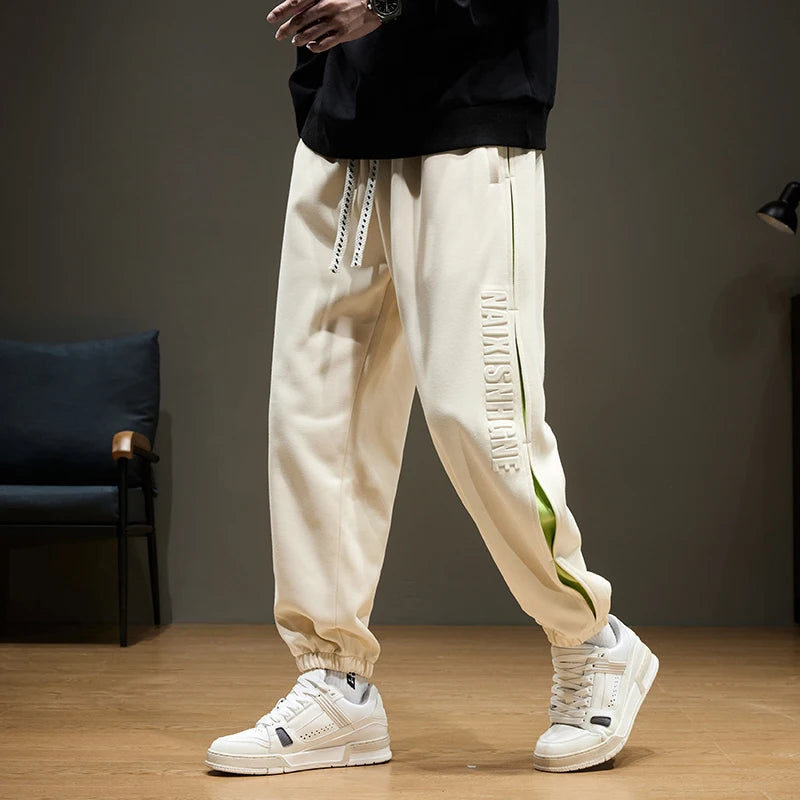 Jogger Men'sPants  Fit Baggy  Elastic Sport Casual Fashion