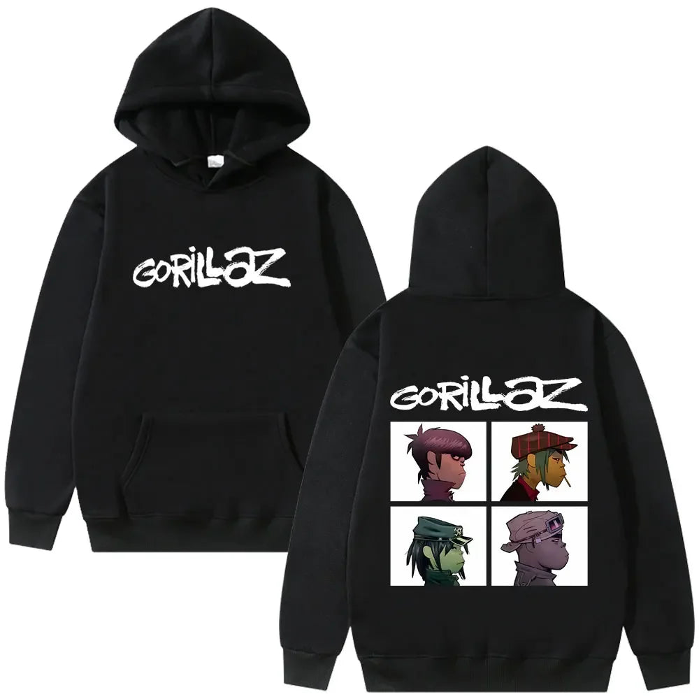 The Gorillaz Rock Band's Men's Hoodies Retro Pullovers