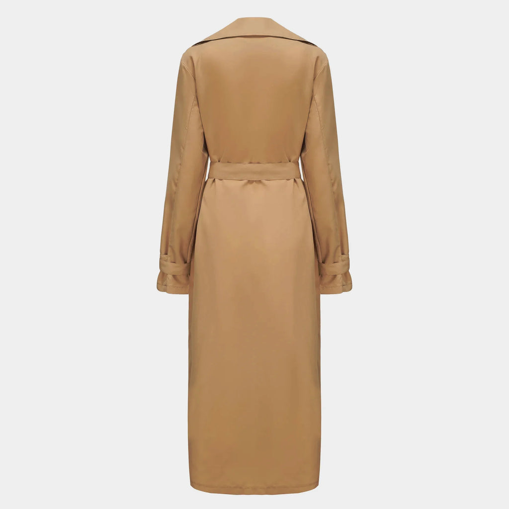 Men’s Overlong British Trench Coat with Epaulets (Spring Streetwear Style)