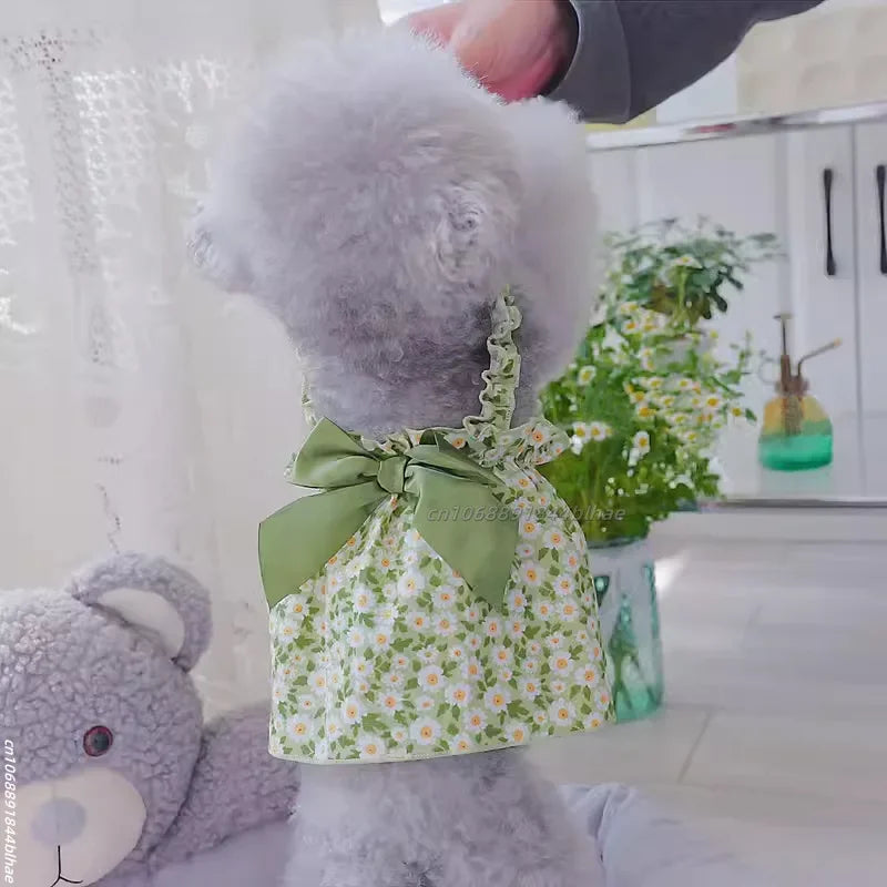 Summer Cotton Pets Suspender Dresses